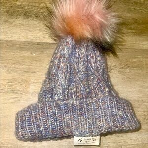 Free People Confetti Cable Pom Beanie